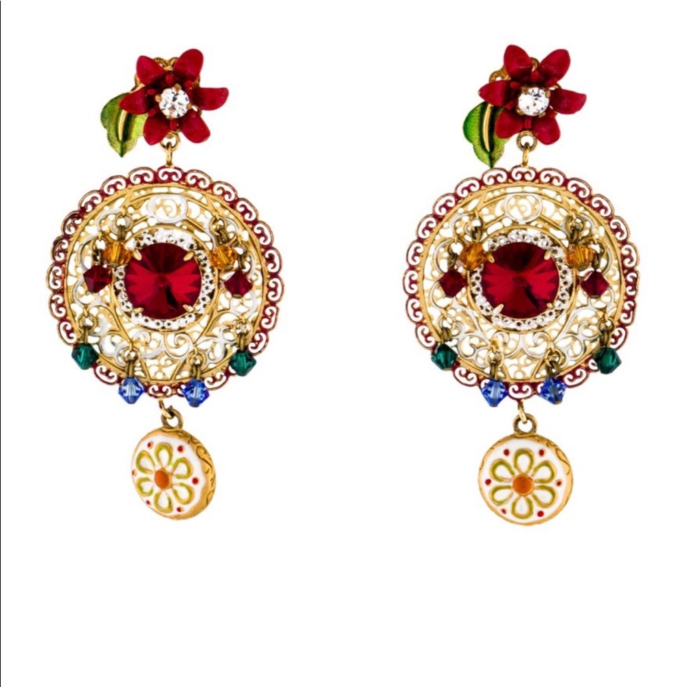 Bohemian large Retro DG style earrings